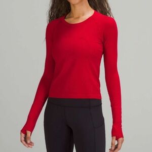 NWT Lululemon Dark Red Swiftly Long Sleeve Race